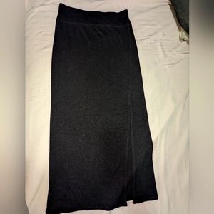 Long knit skirt